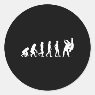 Brazilian Jiu Jitsu BJJ lovers Classic Round Sticker