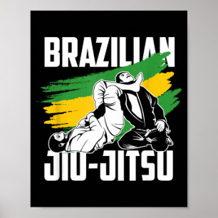 Brazilian Jiu-Jitsu BJJ Martial Arts Grappling Poster