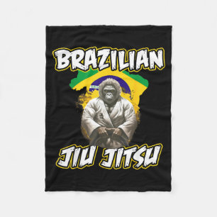 Brazilian Jiu Jitsu BJJ Mens Women MMA Fleece Blanket
