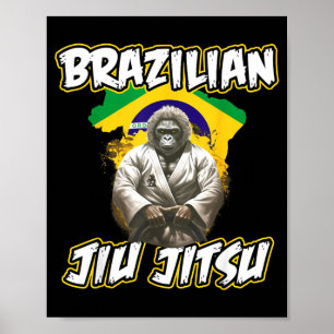 Brazilian Jiu Jitsu BJJ Mens Women MMA Poster