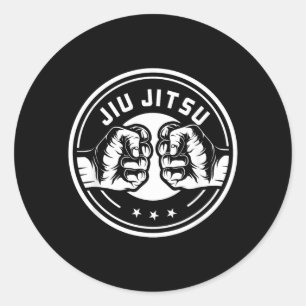 Brazilian Jiu Jitsu BJJ MMA Funny Martial Arts Classic Round Sticker