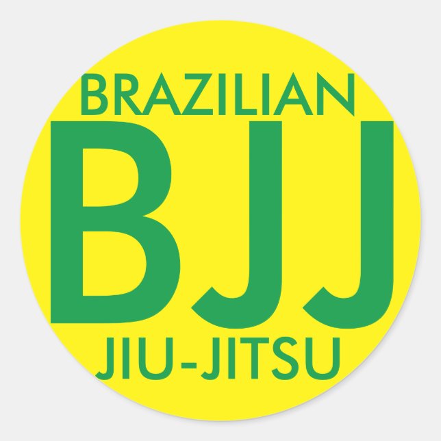 Brazilian JIu Jitsu BJJ STicker (Front)