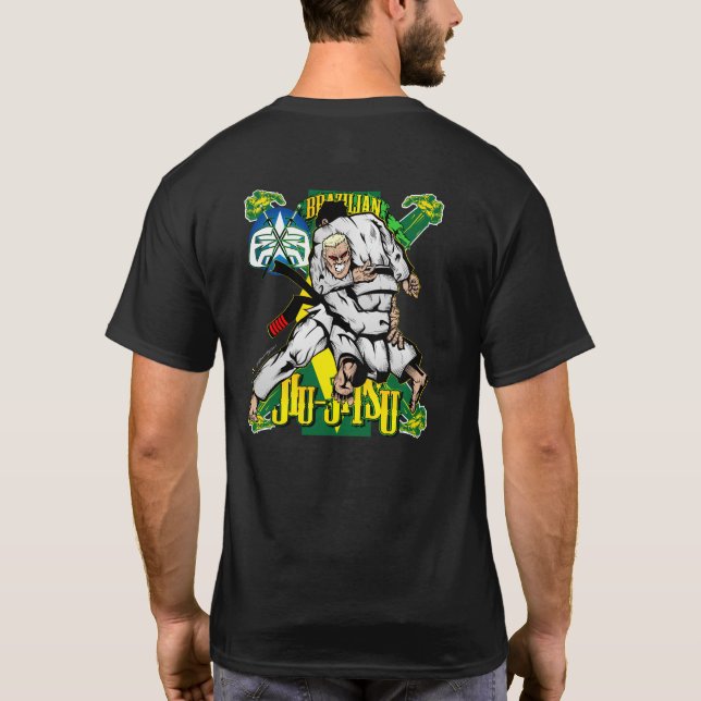 brazilian Jiu-Jitsu - bjj T-Shirt (Back)