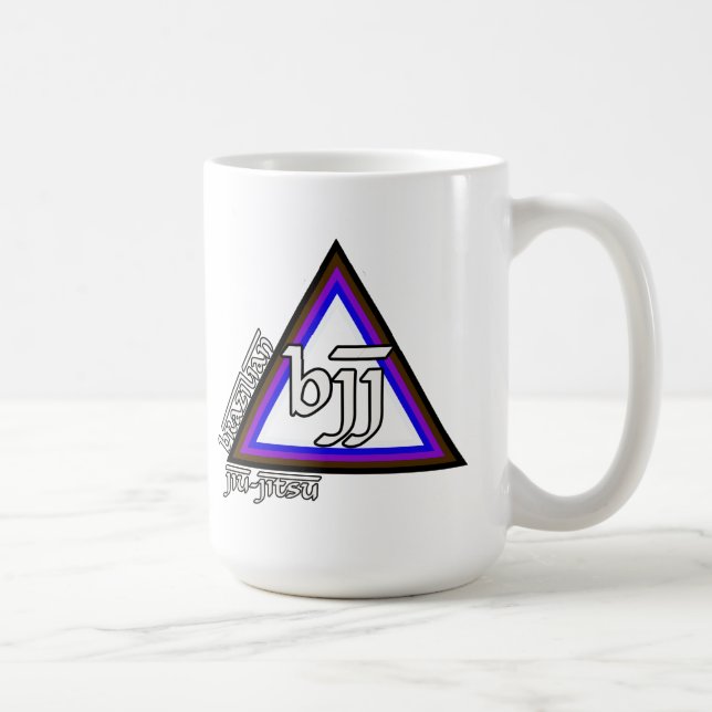 Brazilian Jiu Jitsu BJJ Triangle of Progress Coffee Mug (Right)