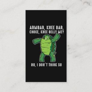 Brazilian Jiu jitsu BJJ Turtle defense position Business Card