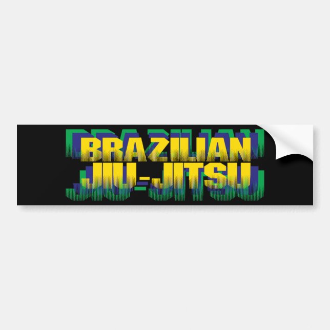 Brazilian Jiu-Jitsu Bumper Sticker (Front)