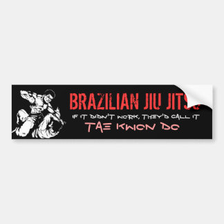 BRAZILIAN JIU JITSU BUMPER STICKER