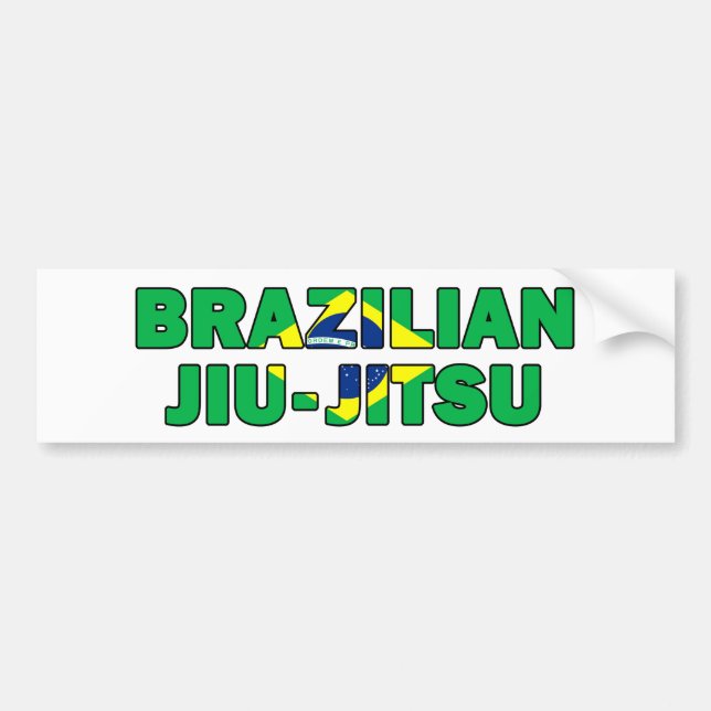 Brazilian Jiu Jitsu Bumper Sticker (Front)
