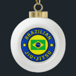 Brazilian Jiu Jitsu Ceramic Ball Christmas Ornament<br><div class="desc">Brazilian Jiu Jitsu</div>