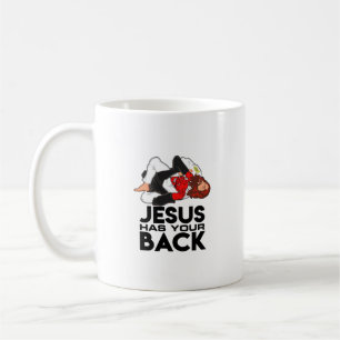 Brazilian Jiu Jitsu Christian Jesus Has Your Back Coffee Mug