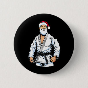 Brazilian Jiu Jitsu Christmas - Jiu Jitsu Santa 6 Cm Round Badge