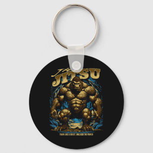 Brazilian Jiu Jitsu __ Cool MMA Fighter Aggressive Key Ring