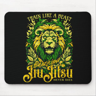 Brazilian Jiu Jitsu __ Cool MMA Fighter Lion le Mouse Mat