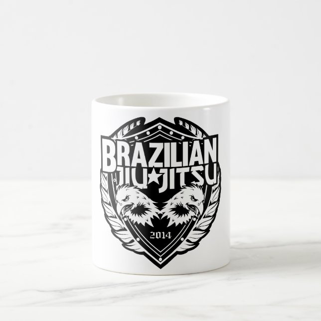 Brazilian Jiu Jitsu Customisable Emblem Coffee Mug (Center)