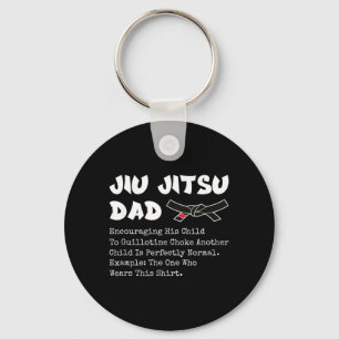 Brazilian Jiu Jitsu Dad Martial Arts BJJ Father Key Ring