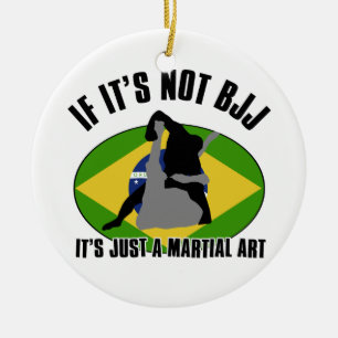 brazilian-jiu-jitsu design ceramic tree decoration