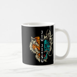 Brazilian Jiu Jitsu Dragon and Tiger Coffee Mug