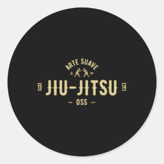 Brazilian Jiu Jitsu E Suave Oss Bjj Classic Round Sticker