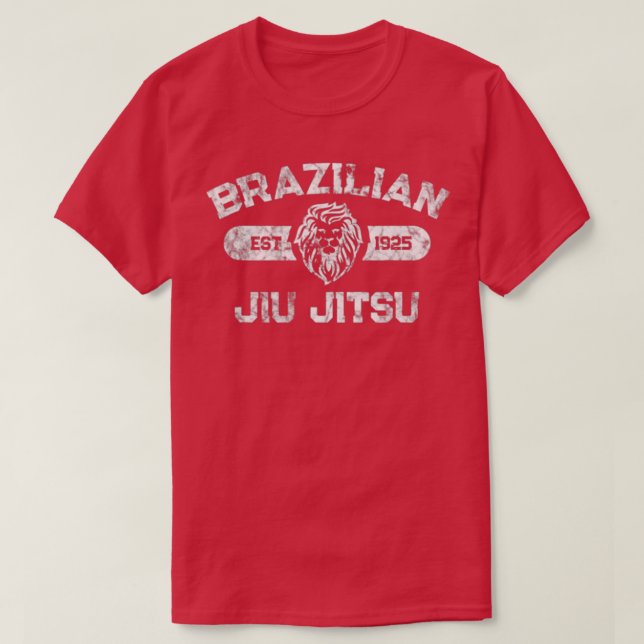 Brazilian Jiu Jitsu Established 1925 BJJ MMA Fight T-Shirt (Design Front)