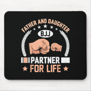Brazilian Jiu-Jitsu Father and Daughter BJJ Mouse Mat