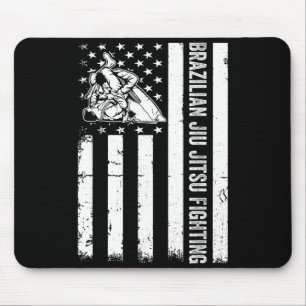 Brazilian Jiu Jitsu Fighting - Jiu Jitsu Fighter Mouse Mat