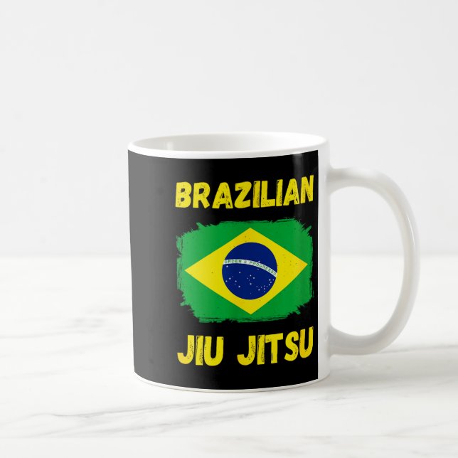 Brazilian Jiu Jitsu Flag Coffee Mug (Right)