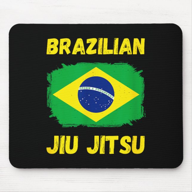 Brazilian Jiu Jitsu Flag Mouse Mat (Front)