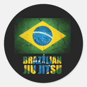 Brazilian Jiu Jitsu Flag Sticker