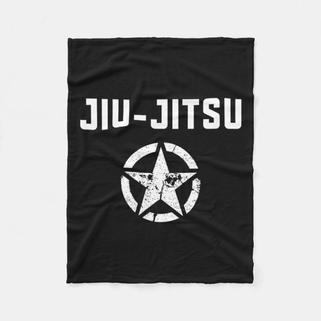 Brazilian Jiu Jitsu Fleece Blanket (Front)