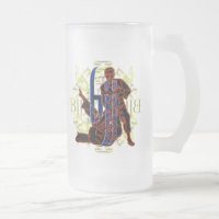 Brazilian Jiu Jitsu Frosted Beer Glass