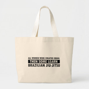 Brazilian jiu jitsu gift items large tote bag