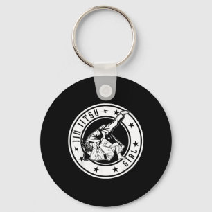 Brazilian Jiu Jitsu Girl Jiu Jitsu Fighter Girl Key Ring