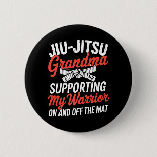 Brazilian Jiu-Jitsu Grandma Proud Jiu-Jitsu 6 Cm Round Badge