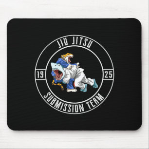 Brazilian Jiu Jitsu Grappling - Jiu Jitsu Shark Mouse Mat