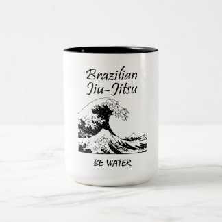 Brazilian Jiu-Jitsu Great Wave Two-Tone Coffee Mug