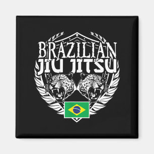 Brazilian Jiu Jitsu Jaguar Heads BJJ Brazilian Magnet