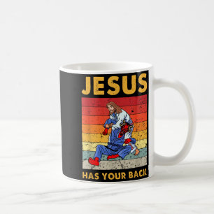 Brazilian Jiu Jitsu Jesus Has Your Back BJJ MMA Coffee Mug