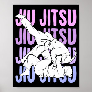 Brazilian Jiu Jitsu Jiujitsu BJJ Girls Women Poster