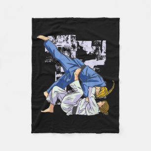 Brazilian Jiu Jitsu Judo Girls Fleece Blanket