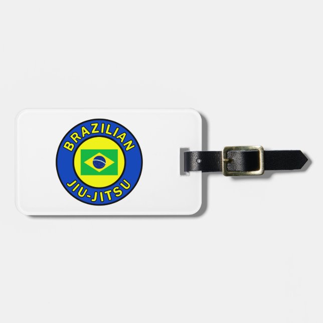 Brazilian Jiu Jitsu Luggage Tag (Front Horizontal)