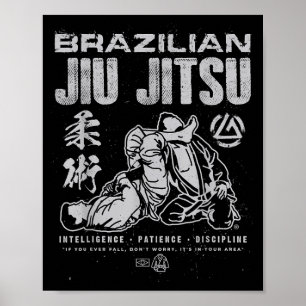 Brazilian Jiu-Jitsu Martial Arts Combat Srts Poster