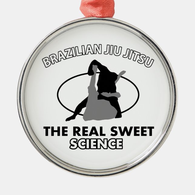 Brazilian Jiu Jitsu Martial arts Metal Tree Decoration (Front)