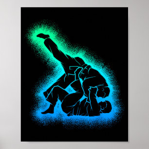 Brazilian Jiu Jitsu Men Kids Boys Jiujitsu BJJ Poster