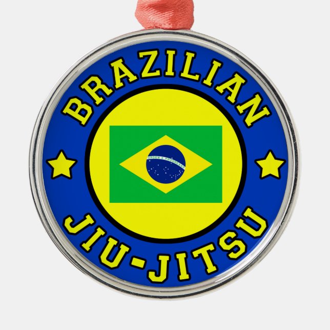Brazilian Jiu Jitsu Metal Tree Decoration (Front)