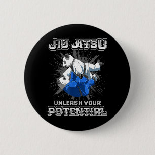Brazilian Jiu Jitsu MMA and Grappling BJJ Fighting 6 Cm Round Badge