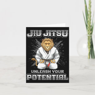 Brazilian Jiu Jitsu MMA and Grappling BJJ Lion Card