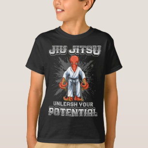 Brazilian Jiu Jitsu MMA and Grappling BJJ Octopus T-Shirt