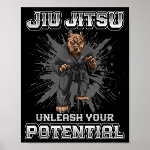 Brazilian Jiu Jitsu MMA and Grappling BJJ Pitt Poster