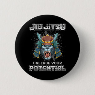 Brazilian Jiu Jitsu MMA and Grappling BJJ Samurai 6 Cm Round Badge