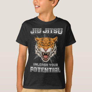 Brazilian Jiu Jitsu MMA and Grappling BJJ Tiger T-Shirt